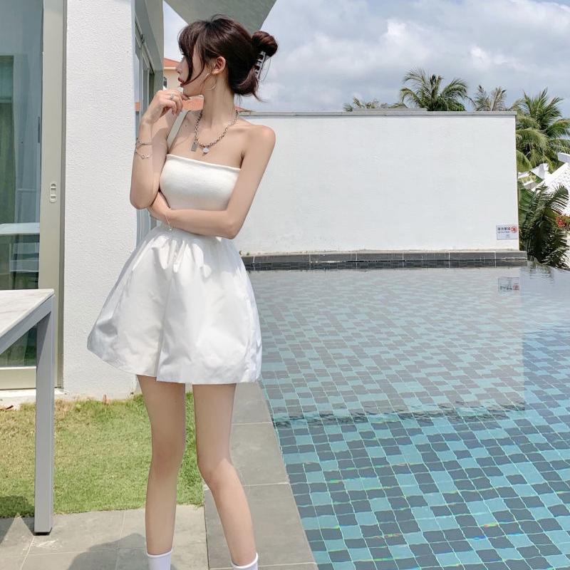 Women  Sexy Top Rompers Spring and Summer Sling Tube Top Casual Vacation Office Home