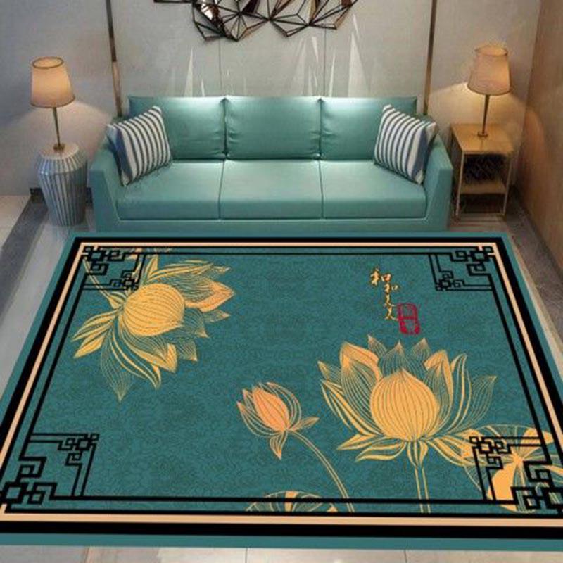 Chinese Style Living Room Carpets Rectangular Rugs Sofa Coffee Table Mat Bedroom Yoga Pad Study