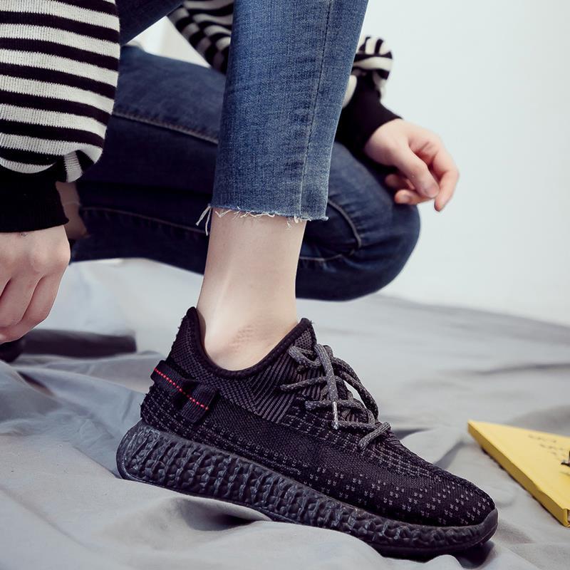 Spring Autumn Men's Sports Shoes All-match Casual Men's Black Coconut Shoes Sports Running Daddy Shoes