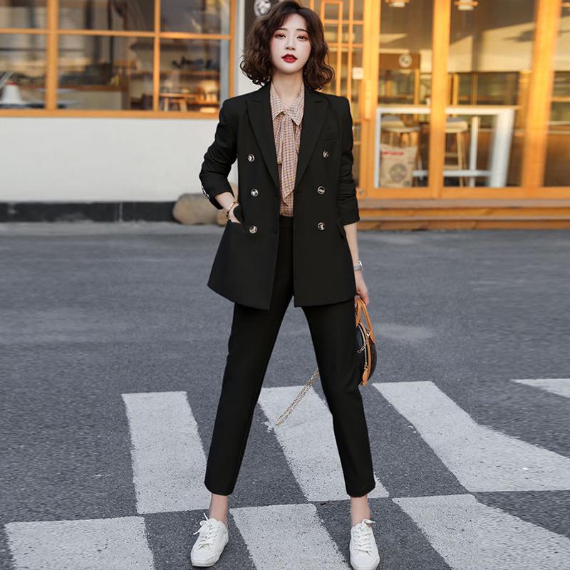Women's Suit Jacket Spring and Autumn 2021 Korean Women's Professional Suit Small Suit Temperament Fashion Casual Style