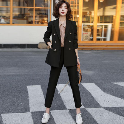 Women's Suit Jacket Spring and Autumn 2021 Korean Women's Professional Suit Small Suit Temperament Fashion Casual Style