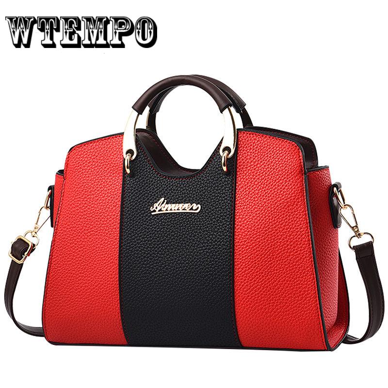 WTEMPO Brand Handbag Fashion Women Shoulder Bag Western Style Handbag