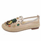 Plus Size 35-40 Summer Women Outdoor Pineapple Flat Bohemian Beach Wear-resistant Non-slip Office Lady Mesh Shoes