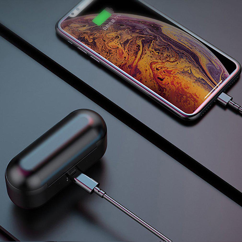 Bluetooth Earphones Mini LED Display Headphone Stero Sound 2000mah Power Bank Sport Wireless Headset
