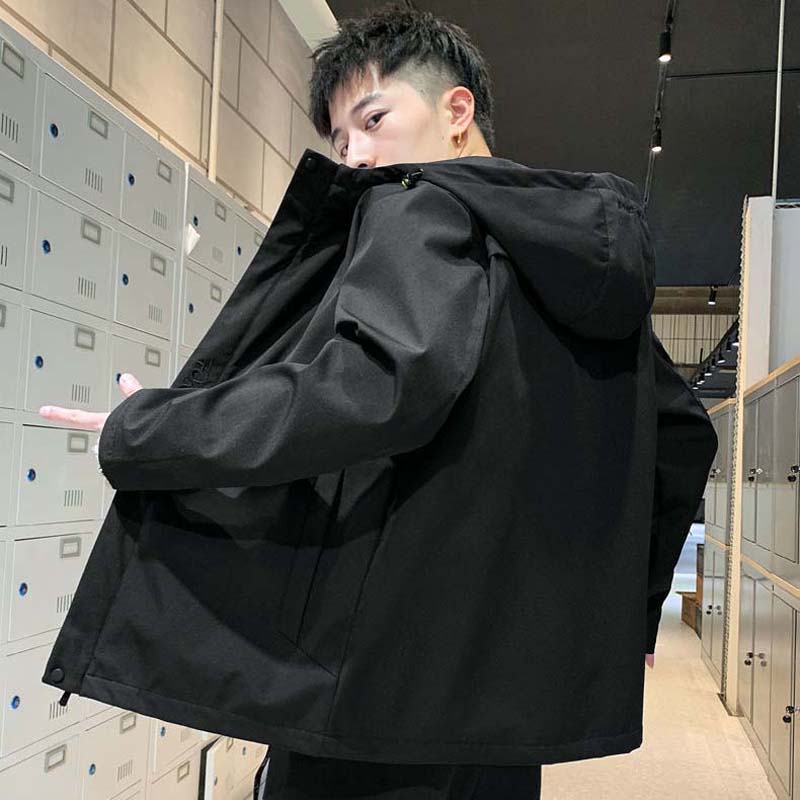 Men's Jacket Autumn and Winter 2021 New Hooded Jacket Loose Men's Jacket