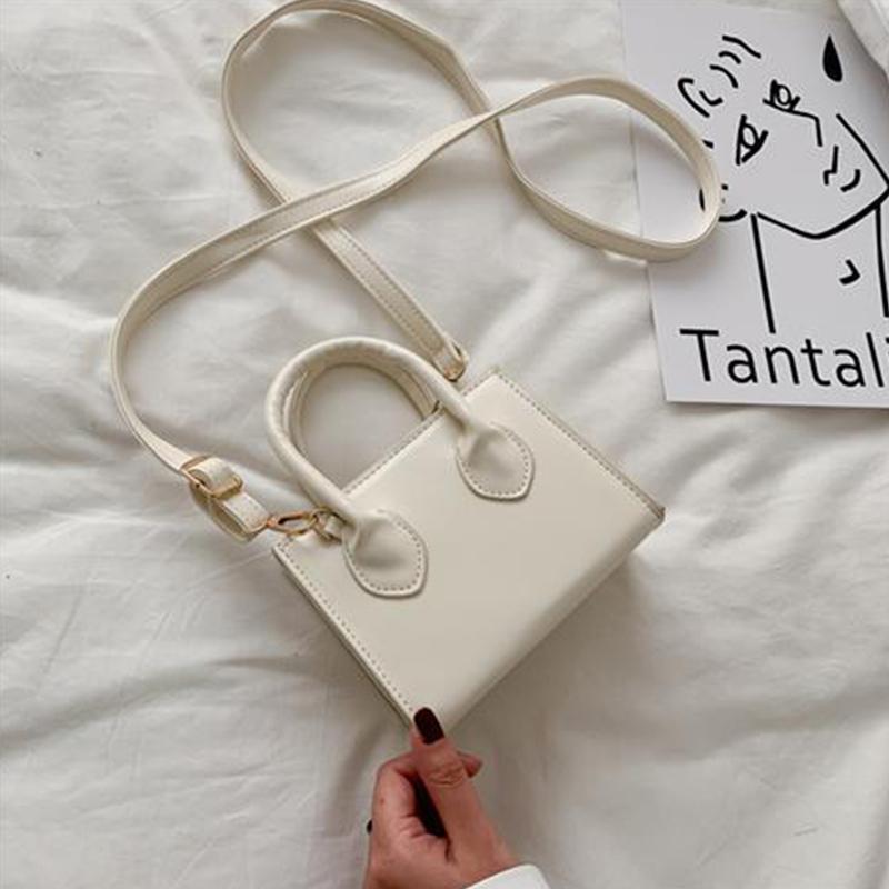 Pure Color Handbags Ladies Casual Fashion Personality Messenger Bags Shopping Shopping Handbags Shoulder Bags