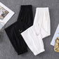 Fat Girl Casual Nine-point Pants Spring and Summer Clothes Trendy Loose and Thin Wild Large Size Wide-leg Sports Pants