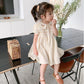 Children's Dress Girls Summer Dress Children's Embroidery Princess Skirt Baby Thin Flower A-line Skirt Button Embroidered Dress