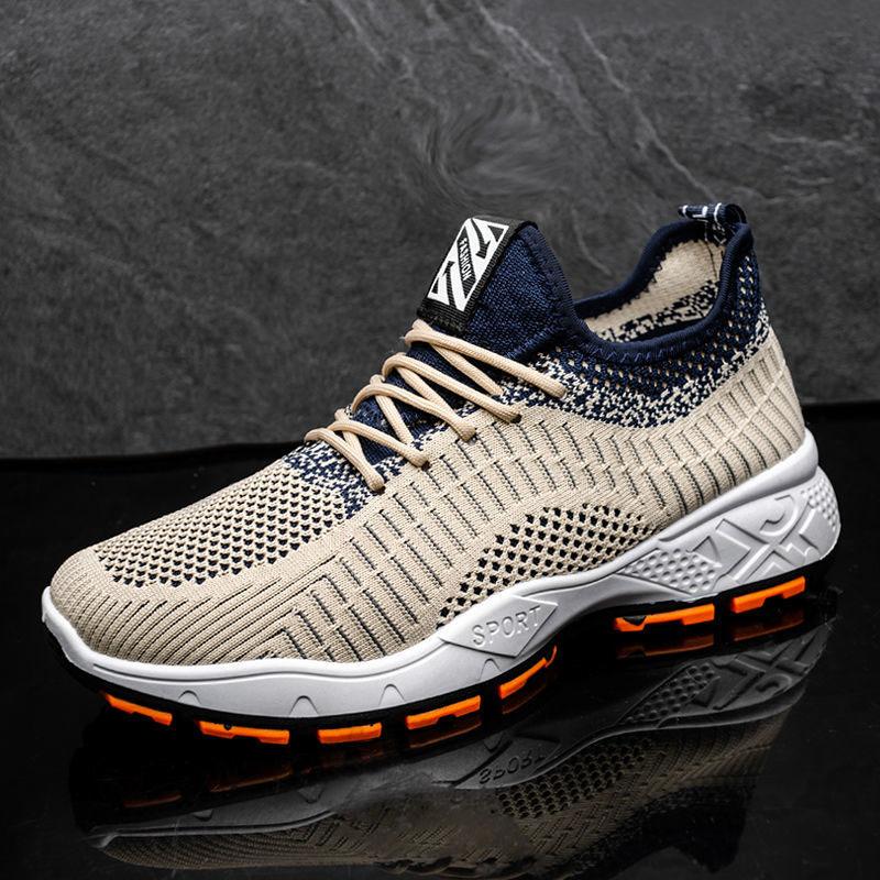 Spring Men's Shoes Sports Shoes All-match Casual Trend Shoes Breathable Mesh Non-slip Running Shoes Travel Shoes