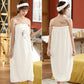 The Bath Towel Can Be Worn and Can Be Wrapped Around The Towel To Absorb Water and Does Not Shed Hair Cute Bath Skirt Dry Hair Cap and Headband
