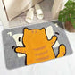 Cartoon Floor Mat Toilet Bathroom Water Absorbent Household Toilet Non-slip Entrance Floor Mat Porch Carpet Bedroom Washable
