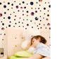 Star circle bedroom porch cabinet TV wall glass window kindergarten free decorative wall stickers
