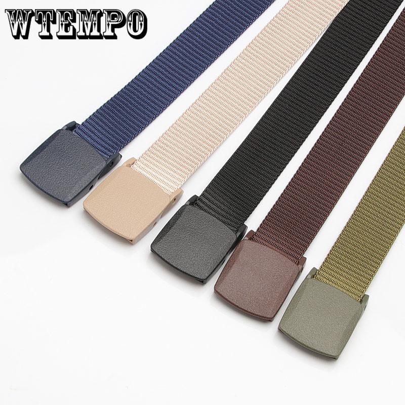 Sports Belt Men's and Women's Canvas Belt Quality Quick-drying Plastic Hypoallergenic Belt