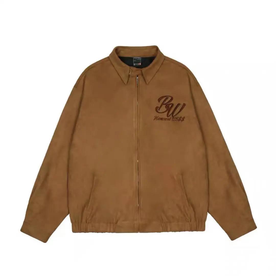 Jacket American Retro Street Embroidery Men and Women Loose INS Japanese Style Baseball Comfortable Big Size Thick Coat