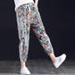 Casual Pants Loose Flower Pants Beach Pants Summer Thin Eight-point Casual Women's Pants Nine-point Plus Size Harem Pants