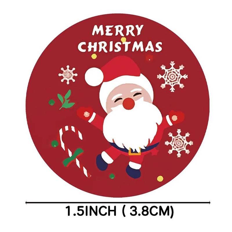 500 Christmas Stickers/roll Kindergarten Baby Bonus Stickers Students Decorate Christmas Gift Box Gift Stickers