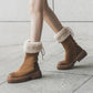 Snow Boots Women's Short Boots Children Winter Plus Velvet Cotton Shoes Ankle Boots Winter Thick Bottom Tube