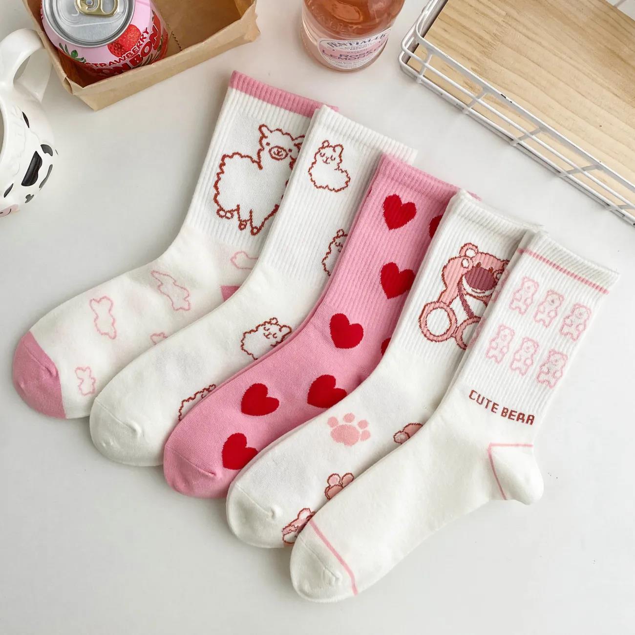 Women's Socks Korean Style Cute Jk Medium Tube Fashion All-match Student Stockings