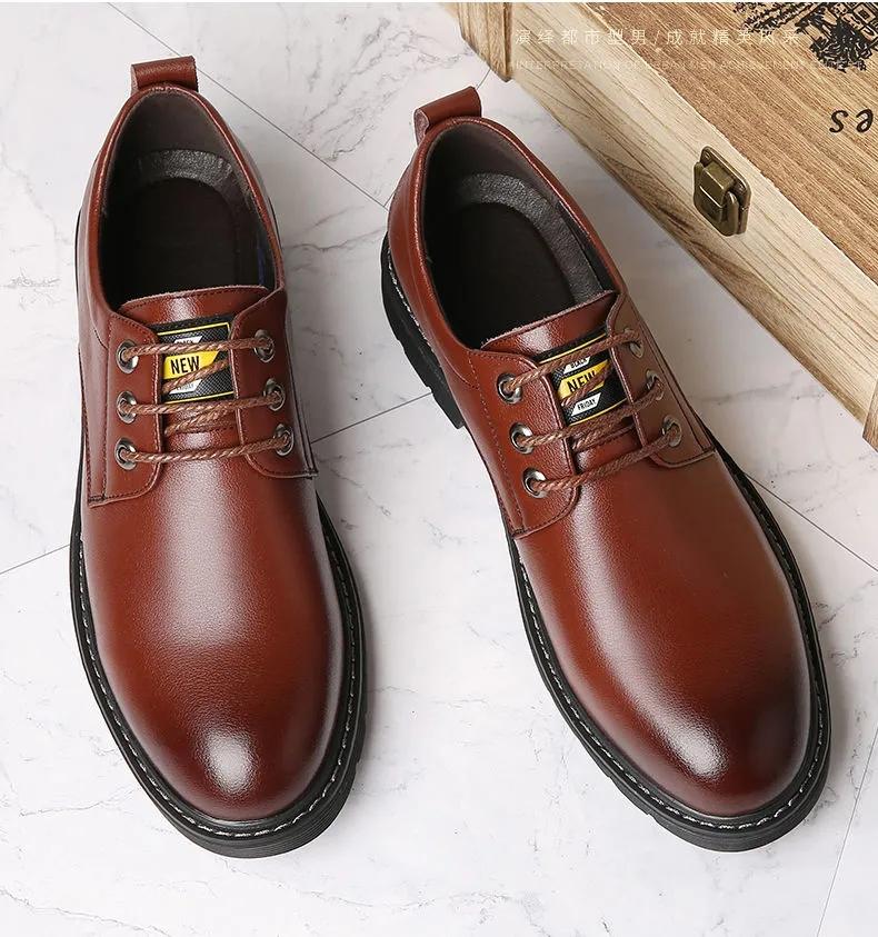 Men's Cowhide Leather Shoes Soft Leather Men's Business Shoes Casual Shoes Black Work Shoes Summer Hollow Sweat-absorbent Husband Shoes Dad Shoes