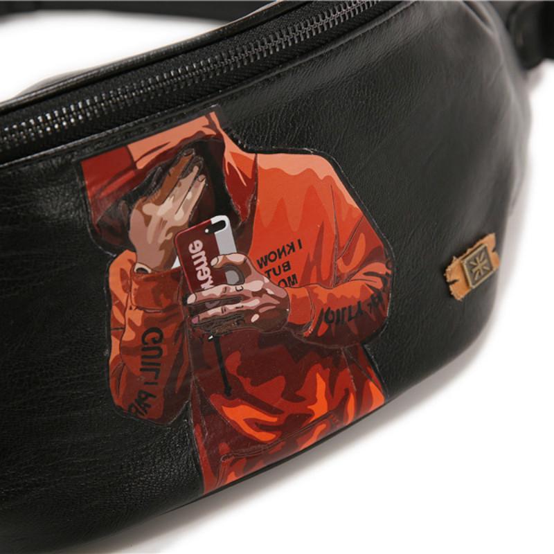 Waist Bag Men's Large-capacity Waterproof Shoulder Bag Outdoor Riding Sports Messenger Bag