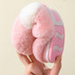 Winter Slippers Women Furry Thick Fleece Warm Men Plus Size Slides Straps Home Indoor Casual Slippers Cotton Shoes
