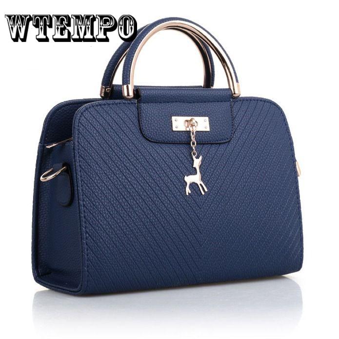 Female Deer Pendant Handbag Fashion Women Shoulder Bag Large Capacity Crossbody Messenger