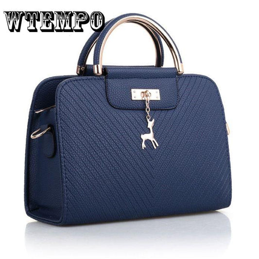 Female Deer Pendant Handbag Fashion Women Shoulder Bag Large Capacity Crossbody Messenger