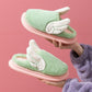 Wings Cotton Slippers for Autumn and Winter Indoor Non-slip Flat Shoes Household Casual Slippers