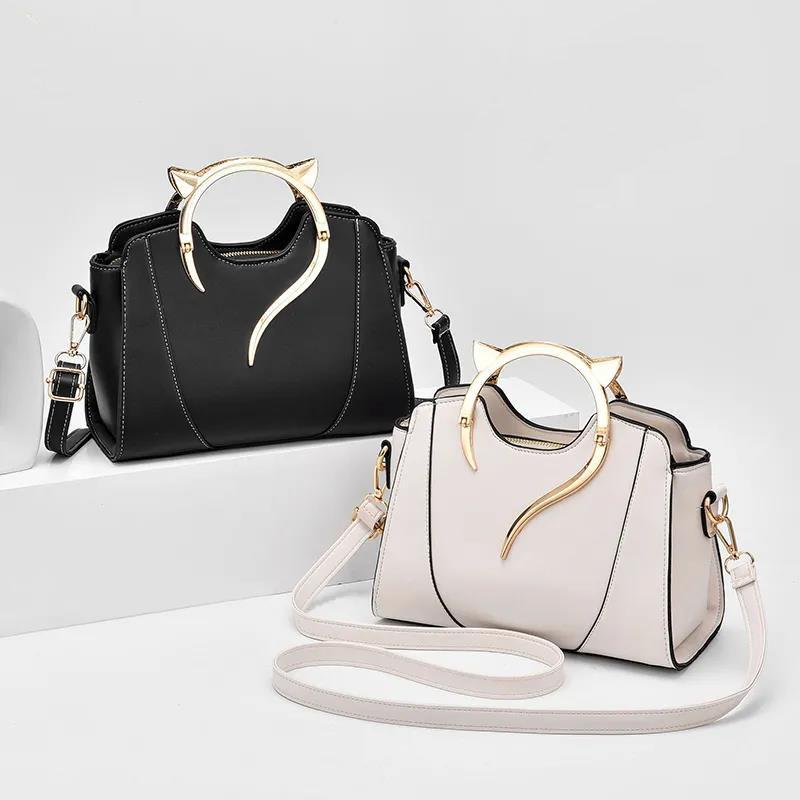 PU Leather Handbags for Women Bags Luxury Top-Handle Bags  European Style Crossbody Bag Large Capacity Personality