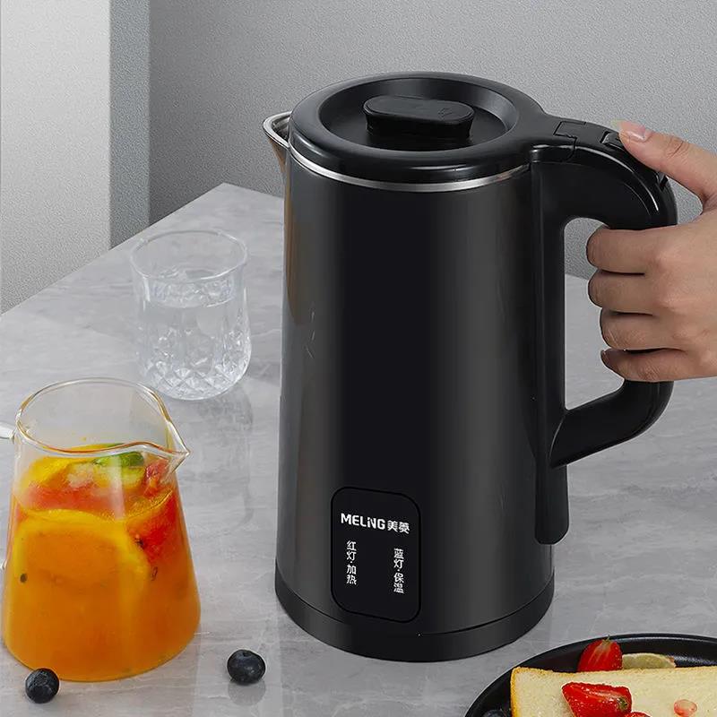 Electric Kettle Stainless Steel Kettle Double-layer Anti-scalding Kettle Automatic Power Off Kettle Large Capacity Electric Kettle