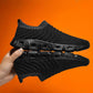Plus Size 39-48 Summer Men Knitting Sneakers Comfortable Running Basketball Shoes Students Breathable Shockproof Non-slip Shoes