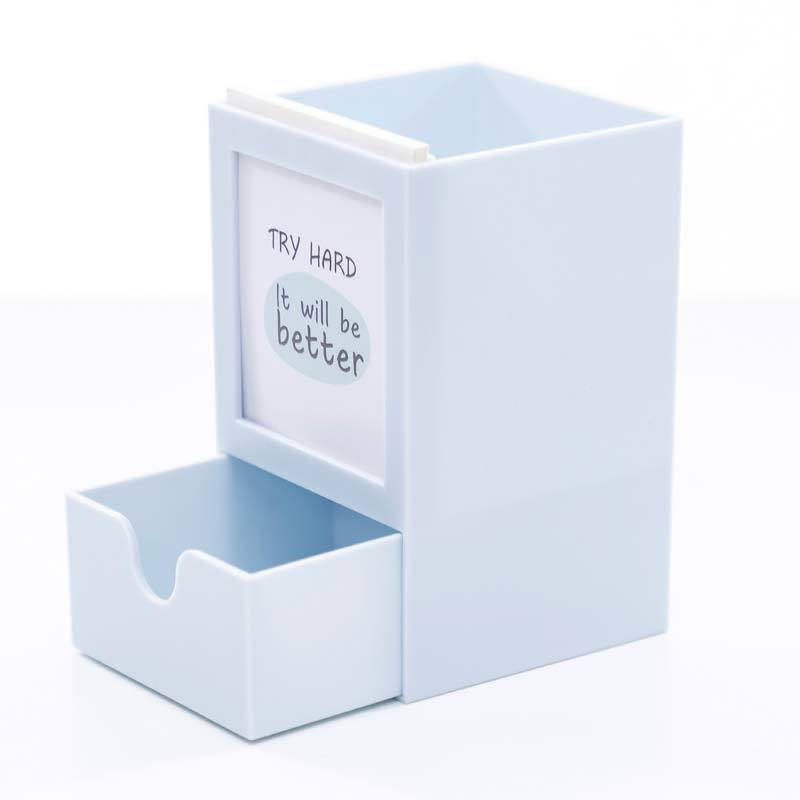 Drawer Pen Holder Ins Stationery Storage Box Creative Student Multi-functional Girl Heart Desktop Decoration Large-capacity Pen Holder