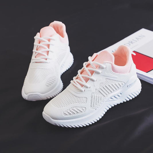 Korean Version of The Thick-soled Increased Women's White Shoes Super Fire Sports Shoes Casual Running Shoes