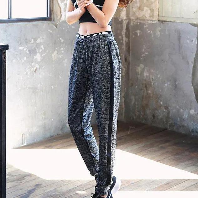 Women's Spring Sports Pants Loose Gym Running Quickly Dry Pants Summer Morning Running Thin Casual Pants