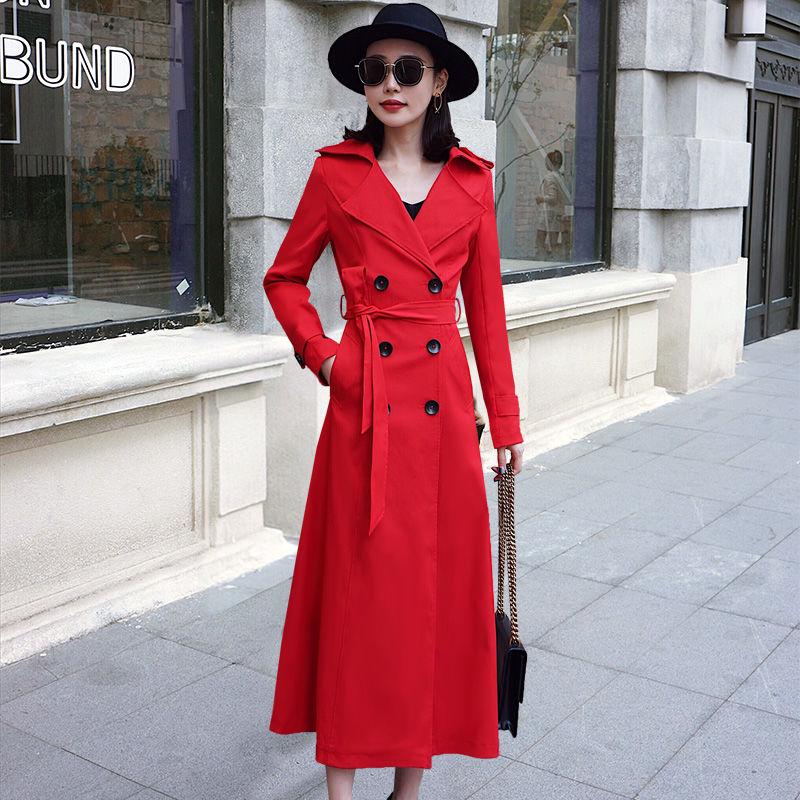 Windbreaker trend wild Woolen coat autumn and winter large size Woman's clothing long sleeve