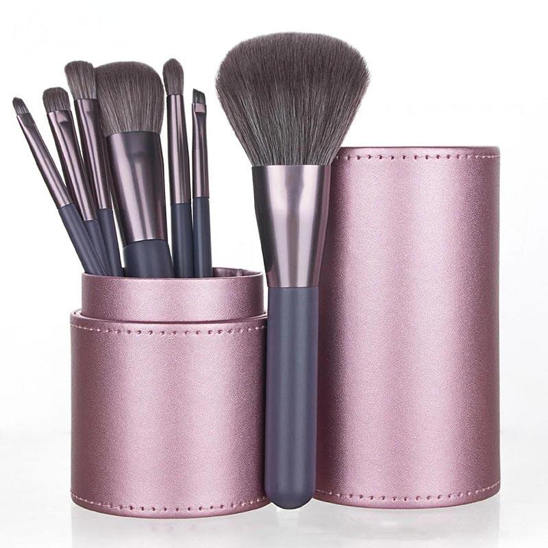7pcs Professional Makeup Brush Set Soft Fur Beauty Highlighter Powder Foundation Concealer Multifunctional Cosmetic Tool