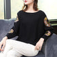 Outer Wear Loose Bat Sleeve Knit Sweater Large Size Lace Casual Sweater Spring and Autumn Print Top Coat