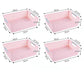 4PCS Desktop Plastic Storage Basket Kitchen Sundries Storage Box Toy Storage Box Home Storage Small Basket Bathroom Toiletries Storage Basket
