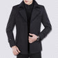 Men Winter Wool Coat Men's Jacket Simple Blends Woolen Coat Male Trench Coat Casual Overcoat