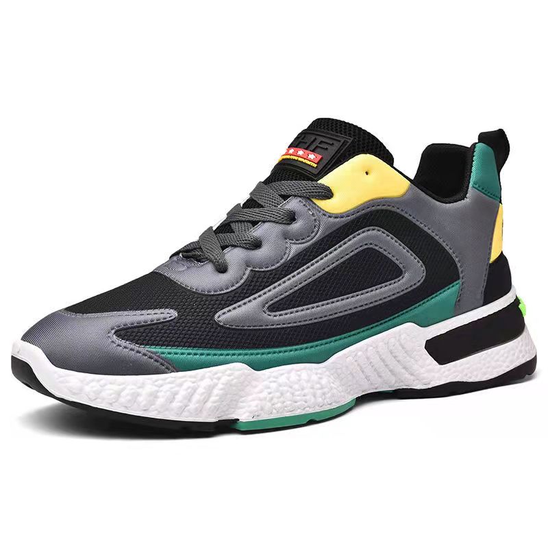 Men's Sports Shoes Ultra-light Running Shoes Non-slip Soft Bottom Shock-absorbing Rebound Fitness Shoes Four Seasons Breathable Training Shoes