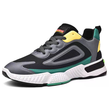 Men's Sports Shoes Ultra-light Running Shoes Non-slip Soft Bottom Shock-absorbing Rebound Fitness Shoes Four Seasons Breathable Training Shoes