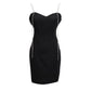 Summer French Elegant Niche Party Dress Female Suspender Solid Color Club Dress Banquet Dress