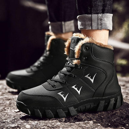 Men's Winter Snow Boots Men's Cotton Shoes High-top Large Size Men's Boots Plus Velvet Warmth Thick Cotton Boots