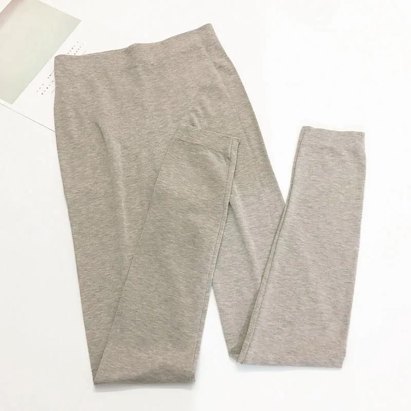 Women's Long Trousers  Inner Wear Student Tight-fitting Body Line Pants High-waist Stretch Large-size Cotton Wool Underwear Bottoming Thermal Pants
