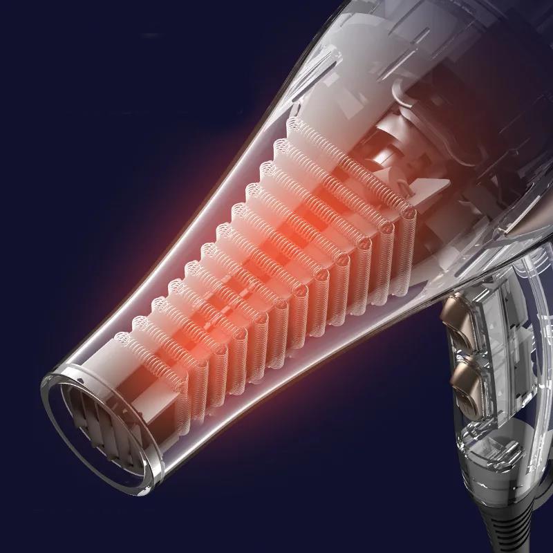1300W Hair Dryer Set 6-step Temperature Adjustment Hot/cold Hair Dryer Hair Care Tools for  Home Hair Salon