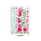 [Wall stickers] pink flower butterfly wall stickers home decor living room toilet sticker wedding be