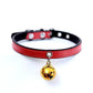 Pet Dog Bell Collar Cat Collar Classic PU Leather Solid Bell Necklace Accessories Small Dog Teddy Puppy Kitten Collar Adjustable Size Collar Neckwear