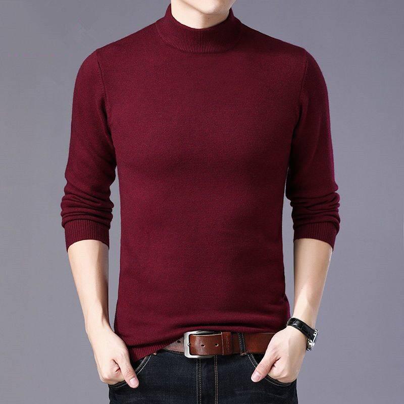 Sweaters Men Winter Warm Turtleneck Sweater Knitted Mens Sweater Casual Slim Pullover Male Pullovers