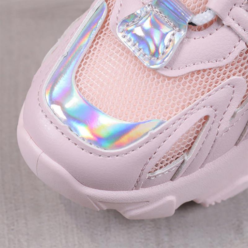 Spring and Summer Female Student Sneakers Korean Casual Height-increasing Shoes Mesh Breathable Running Shoes