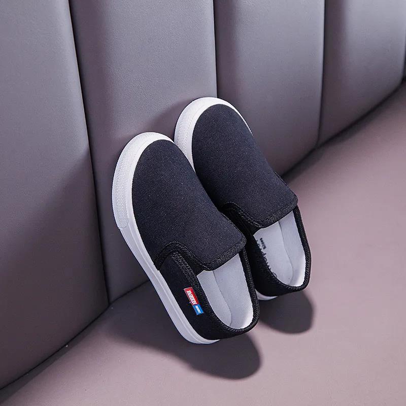 Children's Shoes for All Seasons Boys and Girls Soft Sole Anti-slip Flat Shoes Solid Color Kid's Casual Light Shoes